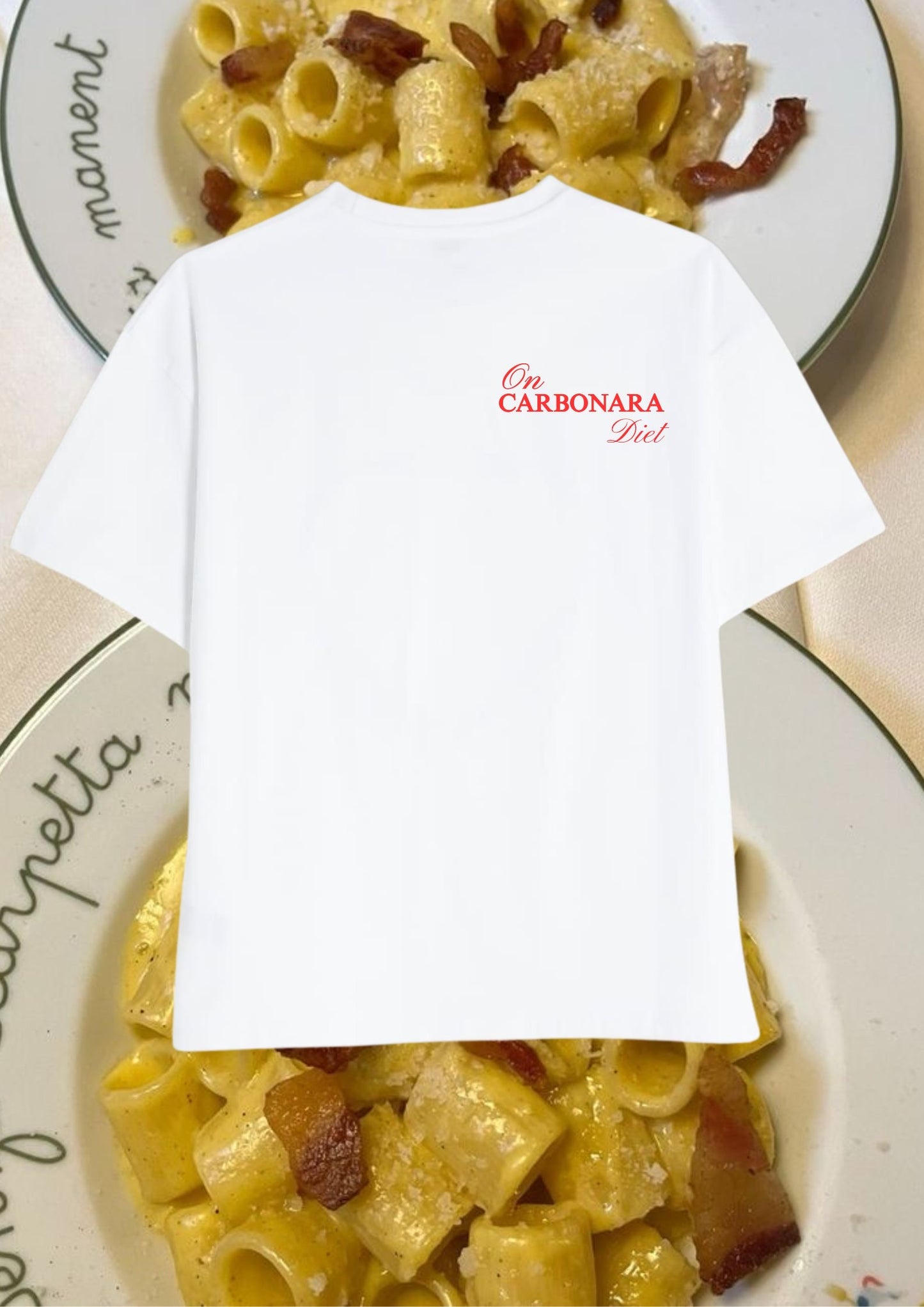 Carbonara shoulder drop T-shirt