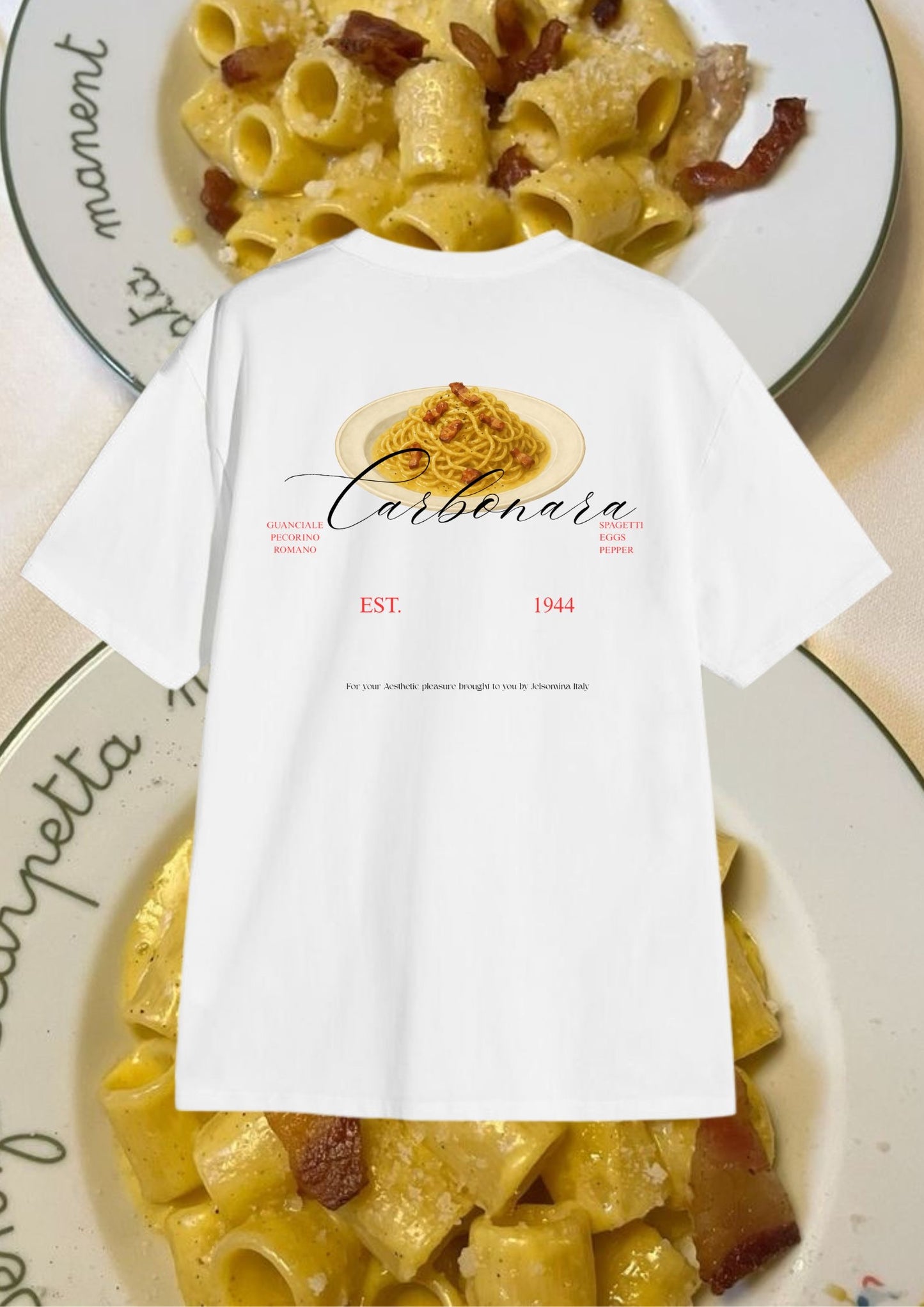 Carbonara shoulder drop T-shirt